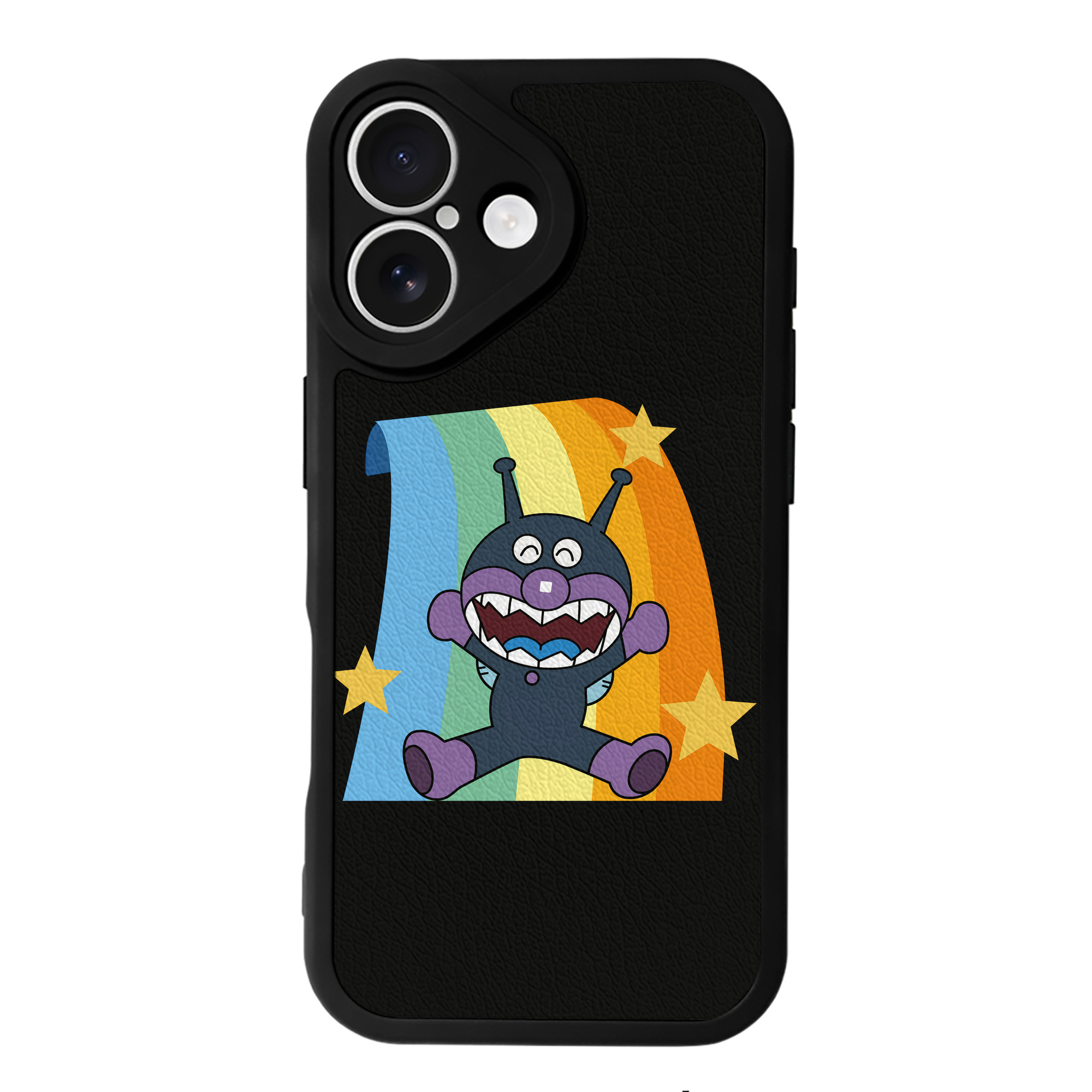 （画像用） アンパンマン Anpanman 【iPhone 16シリーズ対応】シリコンスマホケース（レザー調） 材質：シリコン